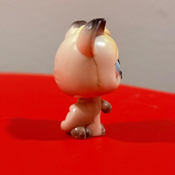 Rare LPS Littlest Pet Shop 2005 Gen 1 Moving Paw Black & White Siamese Cat - Picture 2 of 5